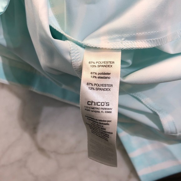 Zenergy Chico Blue/White Striped Jacket w/ Pockets Small - Picture 14 of 14